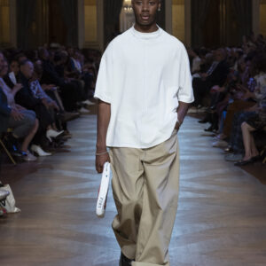 T-shirt surpiqure bleu