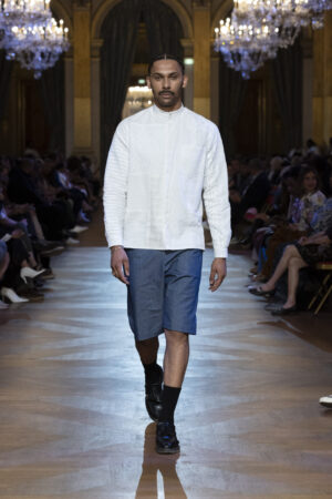 Short jean droit