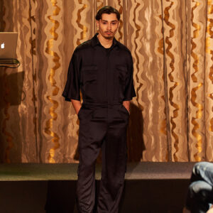 Combinaison satinée