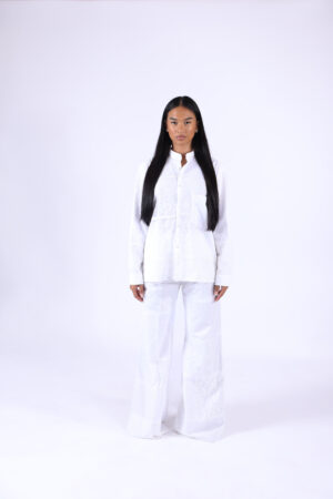 Chemise patchwork dentelle