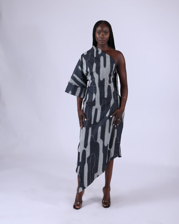 Robe asymétrique Cactus
