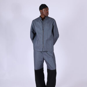 Pantalon jean bi-matière