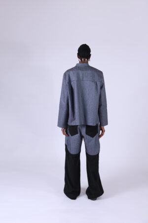 Pantalon jean bi-matière – Image 2
