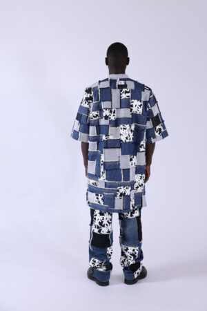 Veste longue patchwork – Image 3