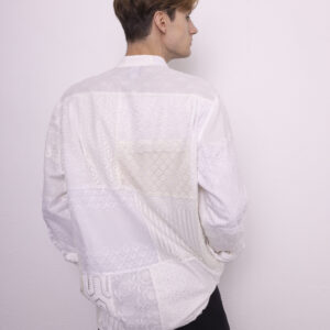 Détail du patchwork dentelle