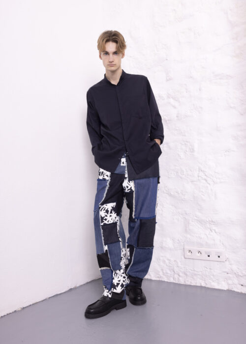 Idée de look avec jean patchwork