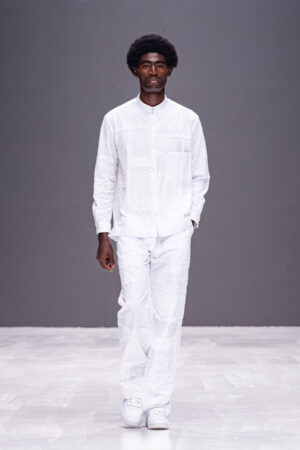 Ensemble patchwork dentelle blanche