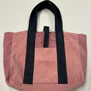 Sac Velours Côtelé Rose