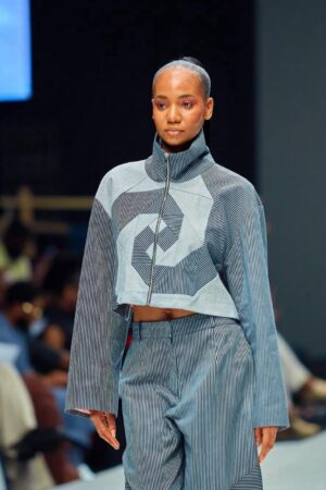 Veste motif géométrique