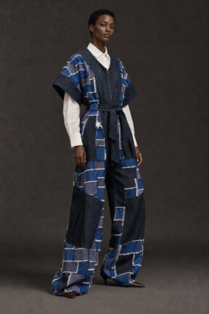 Combinaison Denim Patchwork