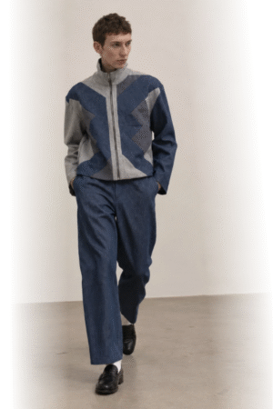 Veste avec incrustation patchwork