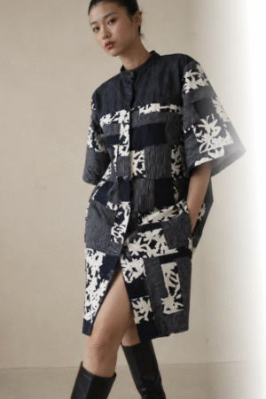 Robe-Chemise Patchwork